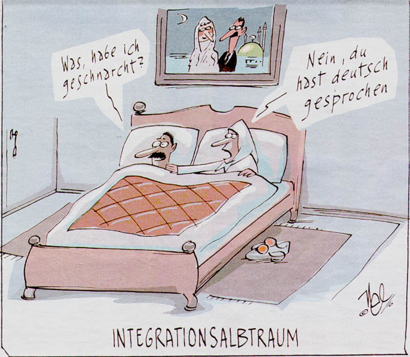 Abschlie&szlig;ende Testfrage: Was hat dieser Cartoon mit Orientalismus, Herrschaftsdiskurs und antimuslimischem Rassismus zu tun? Und wo erscheint sowas?